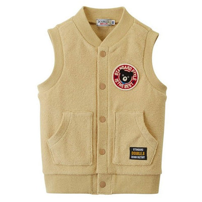 MIKIHOUSE Pucci Bear Milk Tea Sleeveless Plush Vest (80 cm)