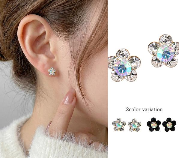LUPIS Petite Flower Stone Earrings