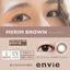 envie Monthly Disposable Merim Brown 14.2 mm Diameter Color Contact Lenses