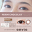 envie Monthly Disposable Perim Chocolate 14.2 mm Diameter Color Contact Lenses