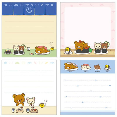 San-X Rilakkuma Anytime Sushi Memo Pad