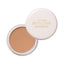Shiseido Spots Cover Foundation Base Color in a beige shade, presented in an open jar with a white lid.