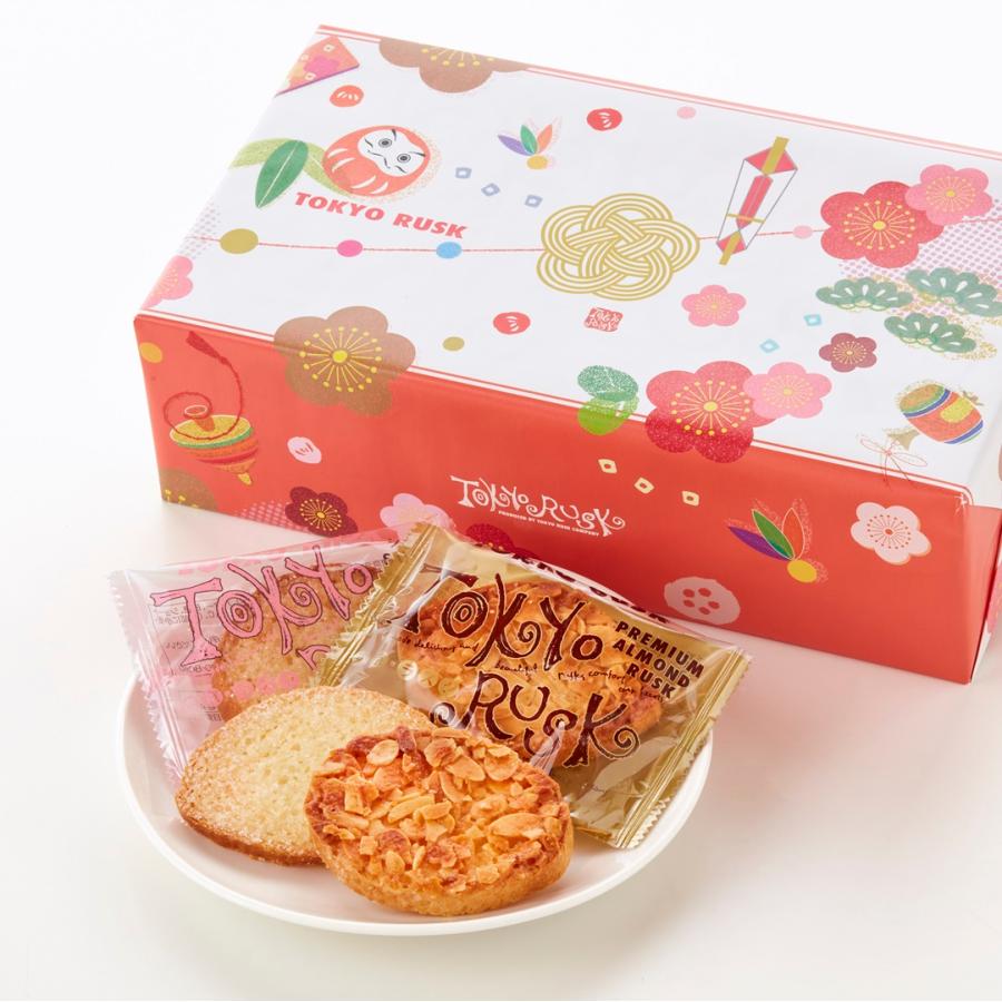 Tokyo Rusk New Year Premium Almond and Sugar Rusk Assortment