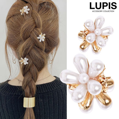 Lupis Flower Pearl Mini Hair Clip